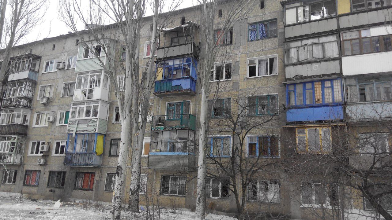 18 января украинские войска вновь обстреляли Енакиево